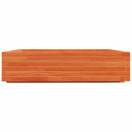 Odlingslåda vaxbrun 100x100x26,5 cm massiv furu