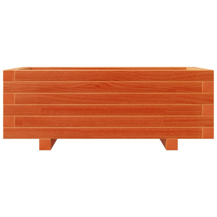 Odlingslåda vaxbrun 70x40x26,5 cm massiv furu