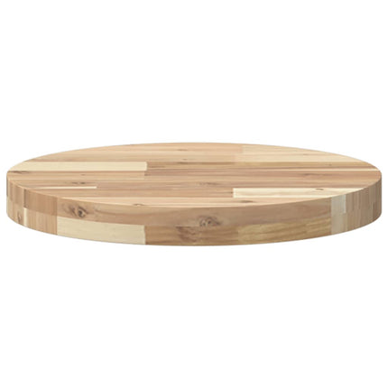 Bordsskiva rund Ø40x4 cm massivt akaciaträ