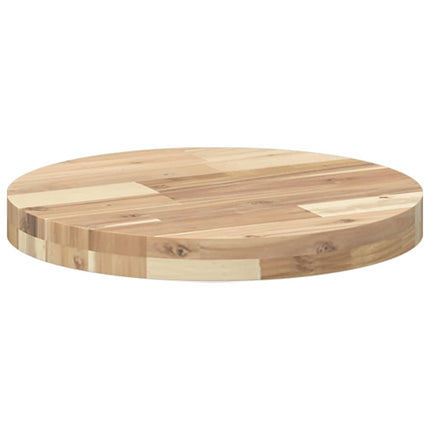 Bordsskiva rund Ø40x4 cm massivt akaciaträ