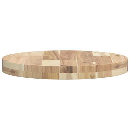 Bordsskiva rund Ø40x4 cm massivt akaciaträ