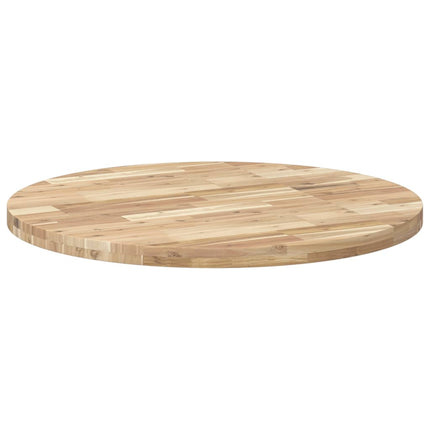 Bordsskiva rund Ø90x4 cm massivt akaciaträ