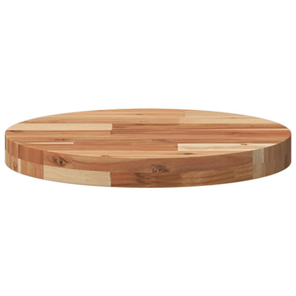 Bordsskiva rund Ø40x4 cm massivt akaciaträ