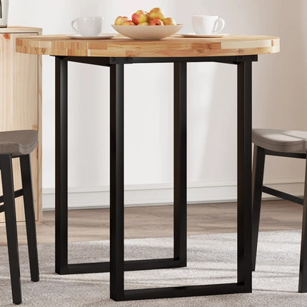 Bordsskiva rund Ø80x4 cm massivt akaciaträ