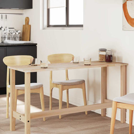 Bordsskiva rektangulär 140x50x2 cm massivt akaciaträ