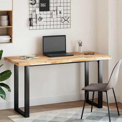 Bordsskiva rektangulär 140x60x4 cm massivt akaciaträ