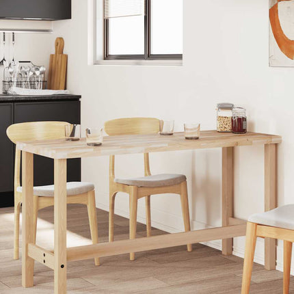 Bordsskiva rektangulär 140x60x4 cm massivt akaciaträ