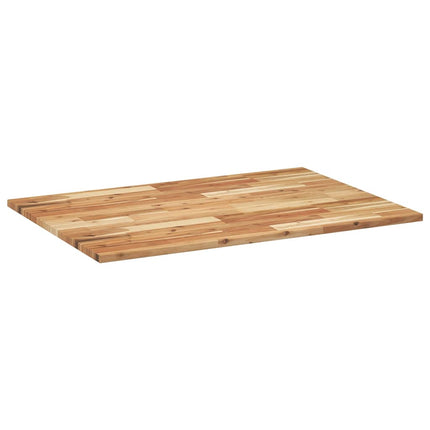 Bordsskiva rektangulär 100x70x2 cm massivt akaciaträ