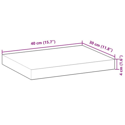 Bordsskiva 40x30x4 cm rektangulär massiv akacia