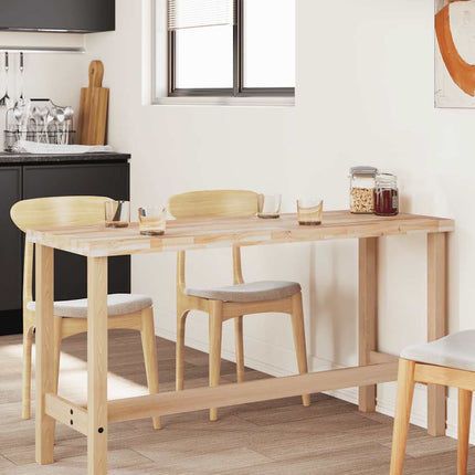 Bordsskiva rektangulär 140x60x4 cm massivt akaciaträ