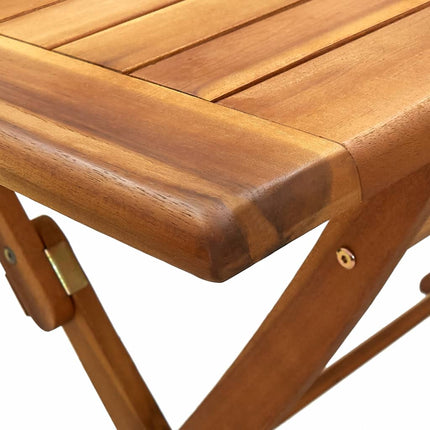 Matgrupp för trädgården 5 delar taupe tyg och massivt trä