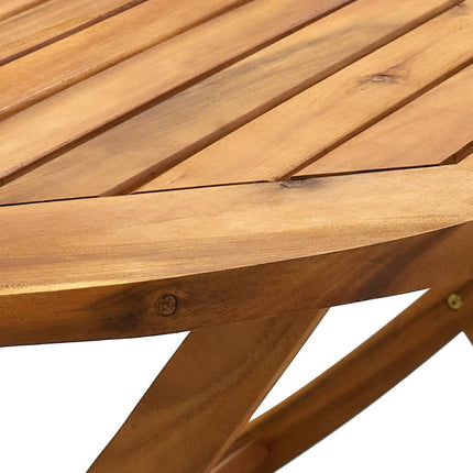 Matgrupp för trädgården 7delar beige polypropen och massivt trä