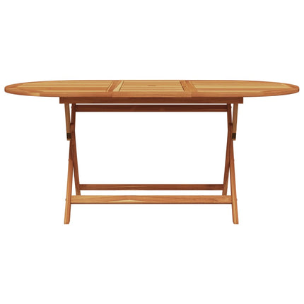 Matgrupp för trädgården 7 delar beige tyg och massivt trä