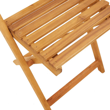 Matgrupp för trädgården 5delar beige polypropen och massivt trä