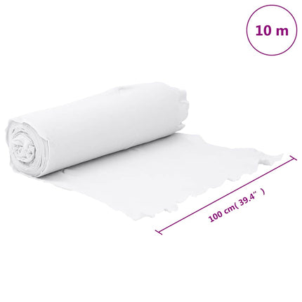Ogräsduk 1x10 m polyesterfiber vit