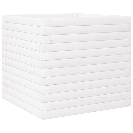 Odlingslådor vit 50x50x46 cm massiv furu