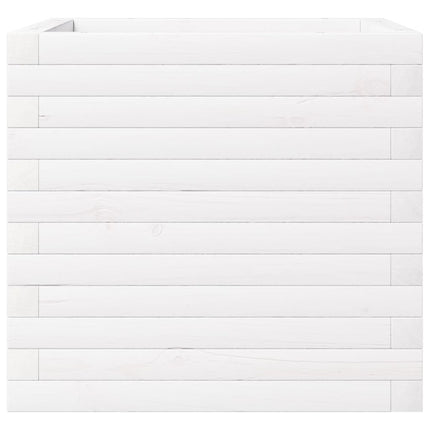 Odlingslådor vit 50x50x46 cm massiv furu
