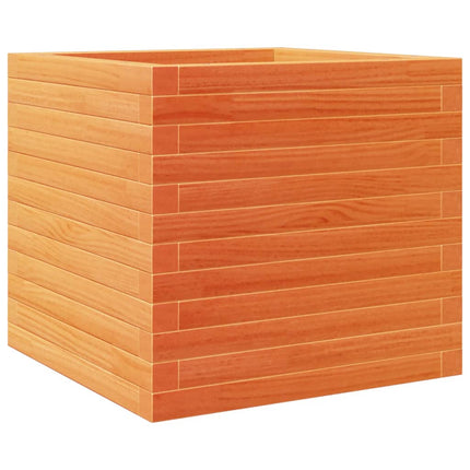 Odlingslåda vaxbrun 50x50x46 cm massiv furu