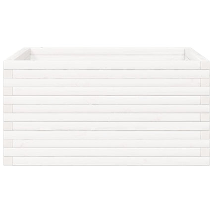 Odlingslåda vit 90x90x46 cm massiv furu