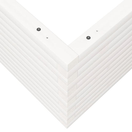 Odlingslåda vit 90x90x46 cm massiv furu