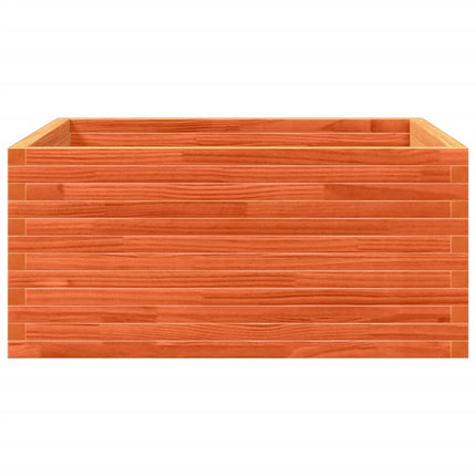 Odlingslåda vaxbrun 100x100x46 cm massiv furu