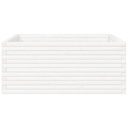 Odlingslåda vit 110x110x46 cm massiv furu