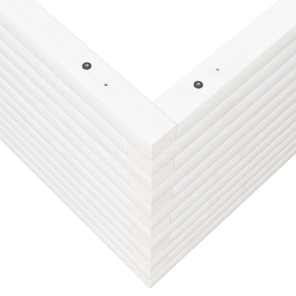 Odlingslåda vit 110x110x46 cm massiv furu