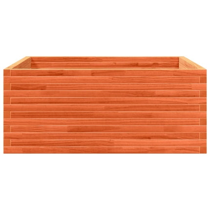 Odlingslåda vaxbrun 110x110x46 cm massiv furu