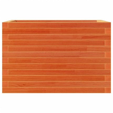 Odlingslåda vaxbrun 70x40x46 cm massiv furu