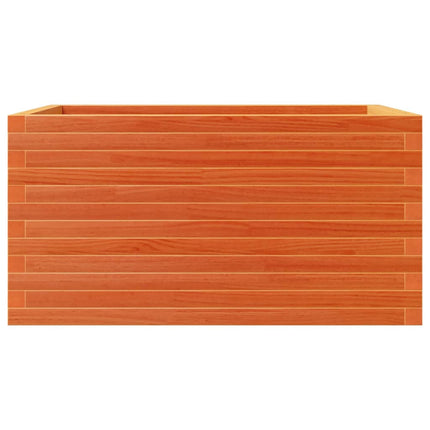 Odlingslåda vaxbrun 90x60x46 cm massiv furu