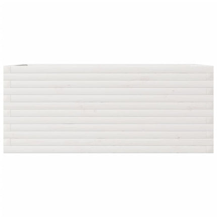 Odlingslåda vit 110x60x46 cm vit massiv furu