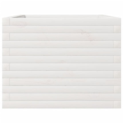 Odlingslåda vit 110x60x46 cm vit massiv furu