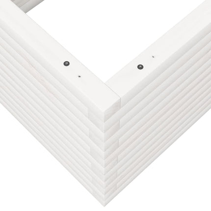 Odlingslåda vit 110x60x46 cm vit massiv furu