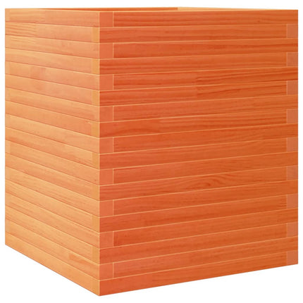 Odlingslåda vaxbrun 60x60x68,5 cm massiv furu