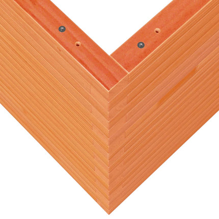 Odlingslåda vaxbrun 80x80x68,5 cm massiv furu