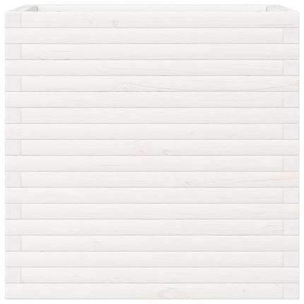 Odlingslåda vit 70x40x68,5 cm massiv furu