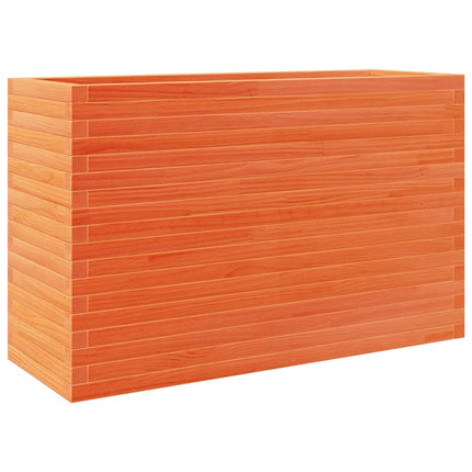 Odlingslåda vaxbrun 110x40x68,5 cm massiv furu