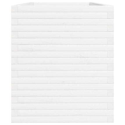 Odlingslåda vit 110x60x68,5 cm massiv furu