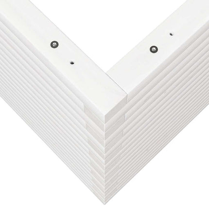 Odlingslåda vit 110x60x68,5 cm massiv furu
