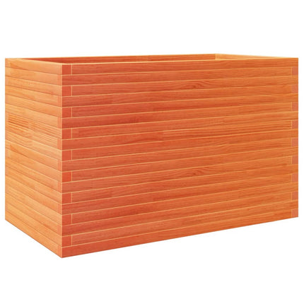 Odlingslåda vaxbrun 110x60x68,5 cm massiv furu