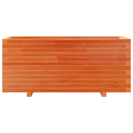 Odlingslåda vaxbrun 110x40x49,5 cm massiv furu
