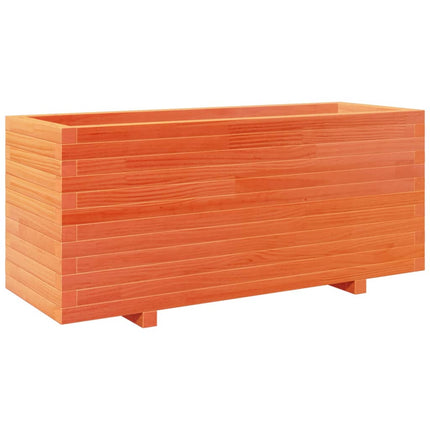 Odlingslåda vaxbrun 110x40x49,5 cm massiv furu