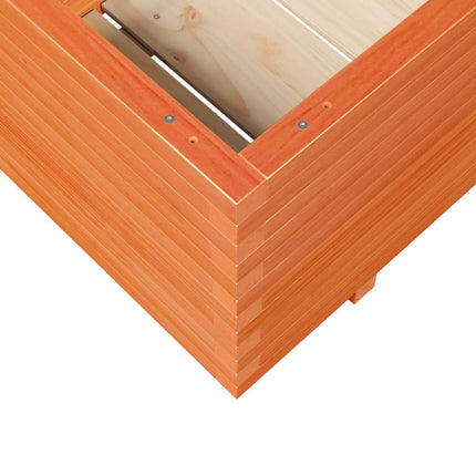 Odlingslåda vaxbrun 110x60x49,5 cm massiv furu