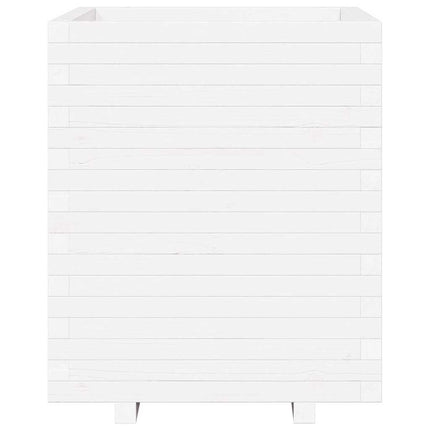Odlingslåda vit 60x60x72,5 cm massiv furu
