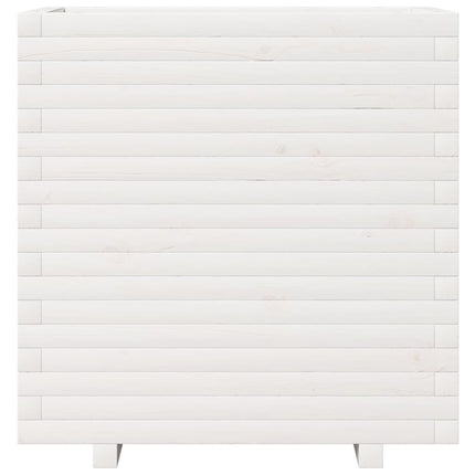 Odlingslåda vit 70x40x72,5 cm massiv furu