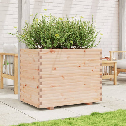 Odlingslåda 90x60x72,5 cm massivt furuträ