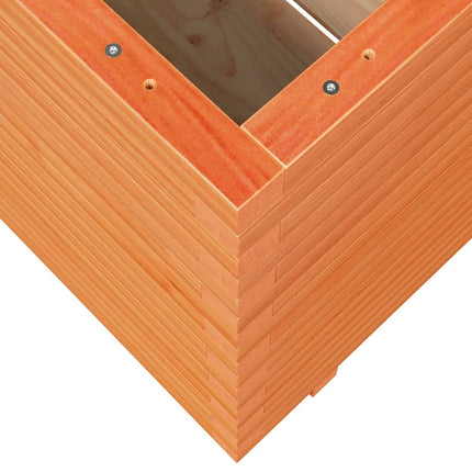 Odlingslåda vaxbrun 90x60x72,5 cm massiv furu