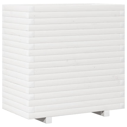 Odlingslåda 70x40x72 cm vit massiv furu