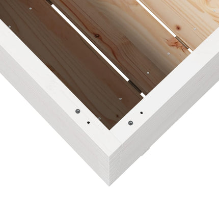 Odlingslåda 70x40x72 cm vit massiv furu