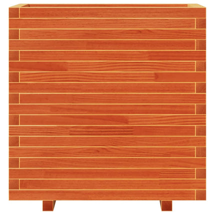 Odlingslåda vaxbrun 70x40x72 cm massiv furu